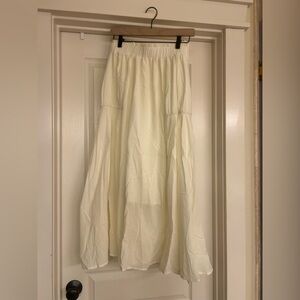 Carly Jean Los Angeles Cream Maxi Skirt